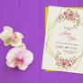 Free Wedding Invitation Card Template - Mockup PSD