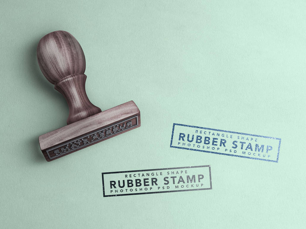 Free Rectangle Shape Rubber Stamp Mockup PSD by Designbolts on DeviantArt