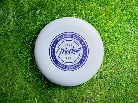 Free Frisbee Disc Mockup PSD