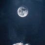 Silver light of full moon