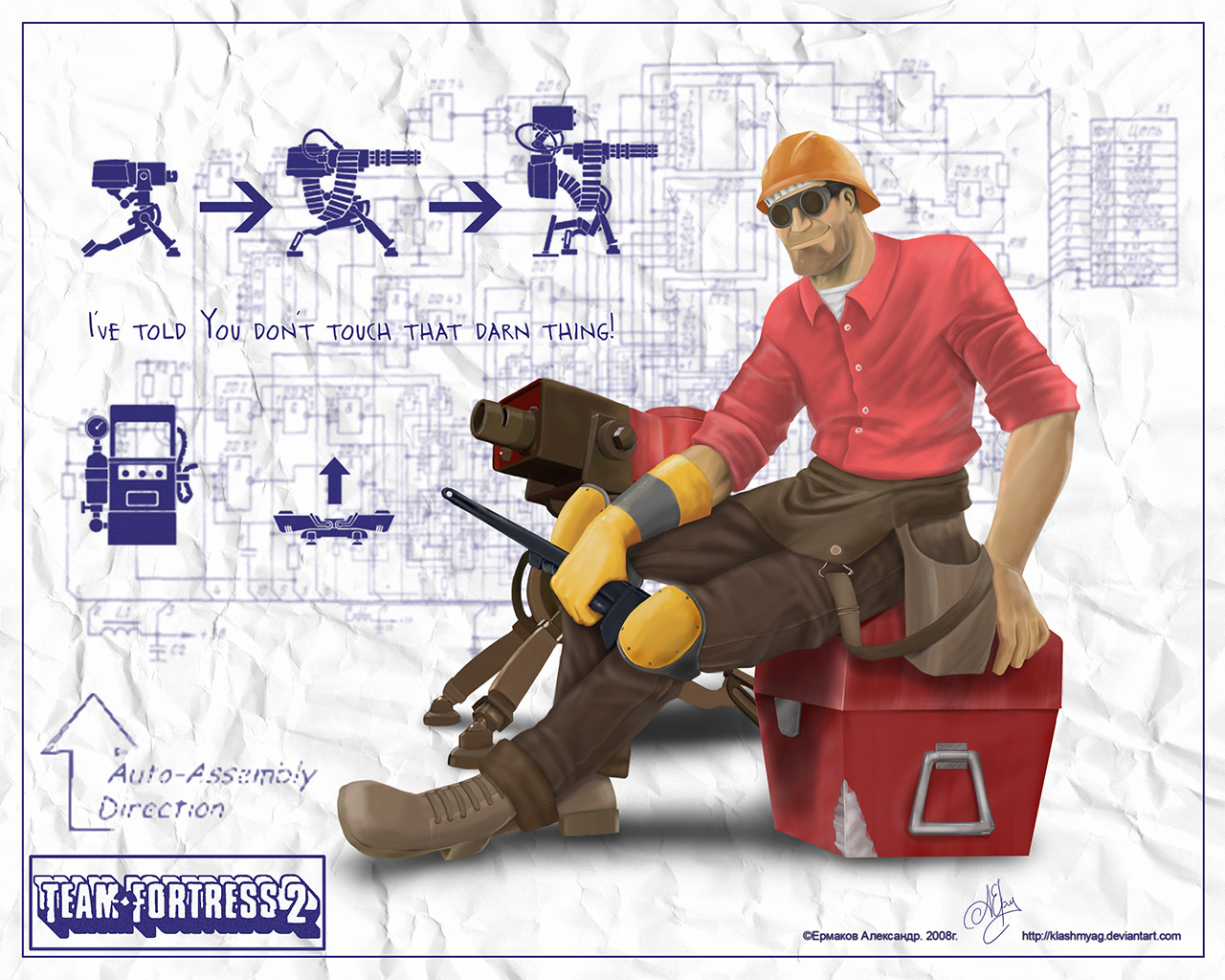 TF2 Engineer Wallpaper by Klashmyag on DeviantArt TF2 Engineer Wallpaper by Klashmyag on DeviantArt