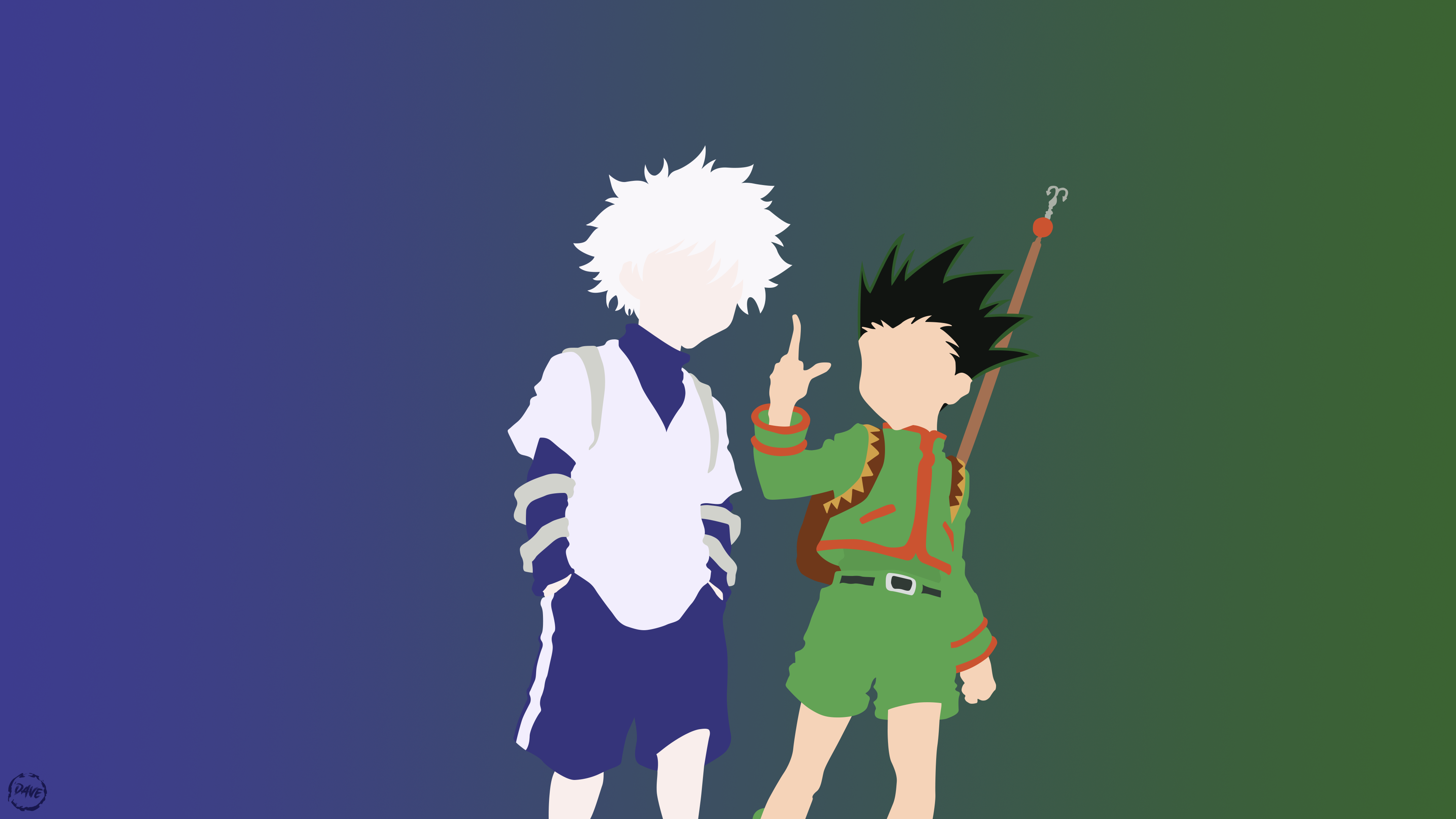 Hunter x Hunter, anime, gon, green, hunterxhunter, hunterxhunterlogo,  killua, HD phone wallpaper