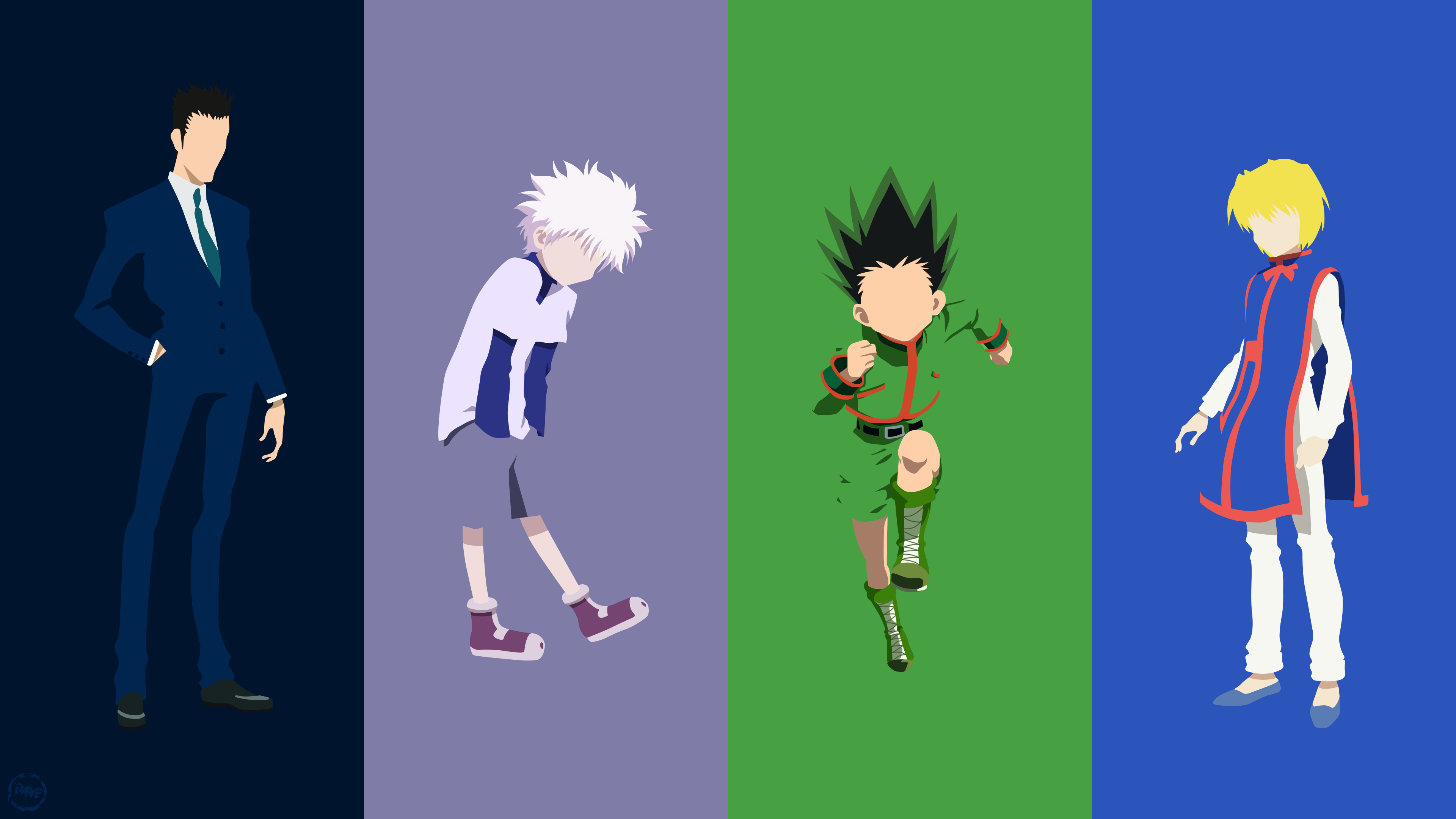 Hunter X Hunter - Main Characters (Minimalist art) by Dave020626 on  DeviantArt