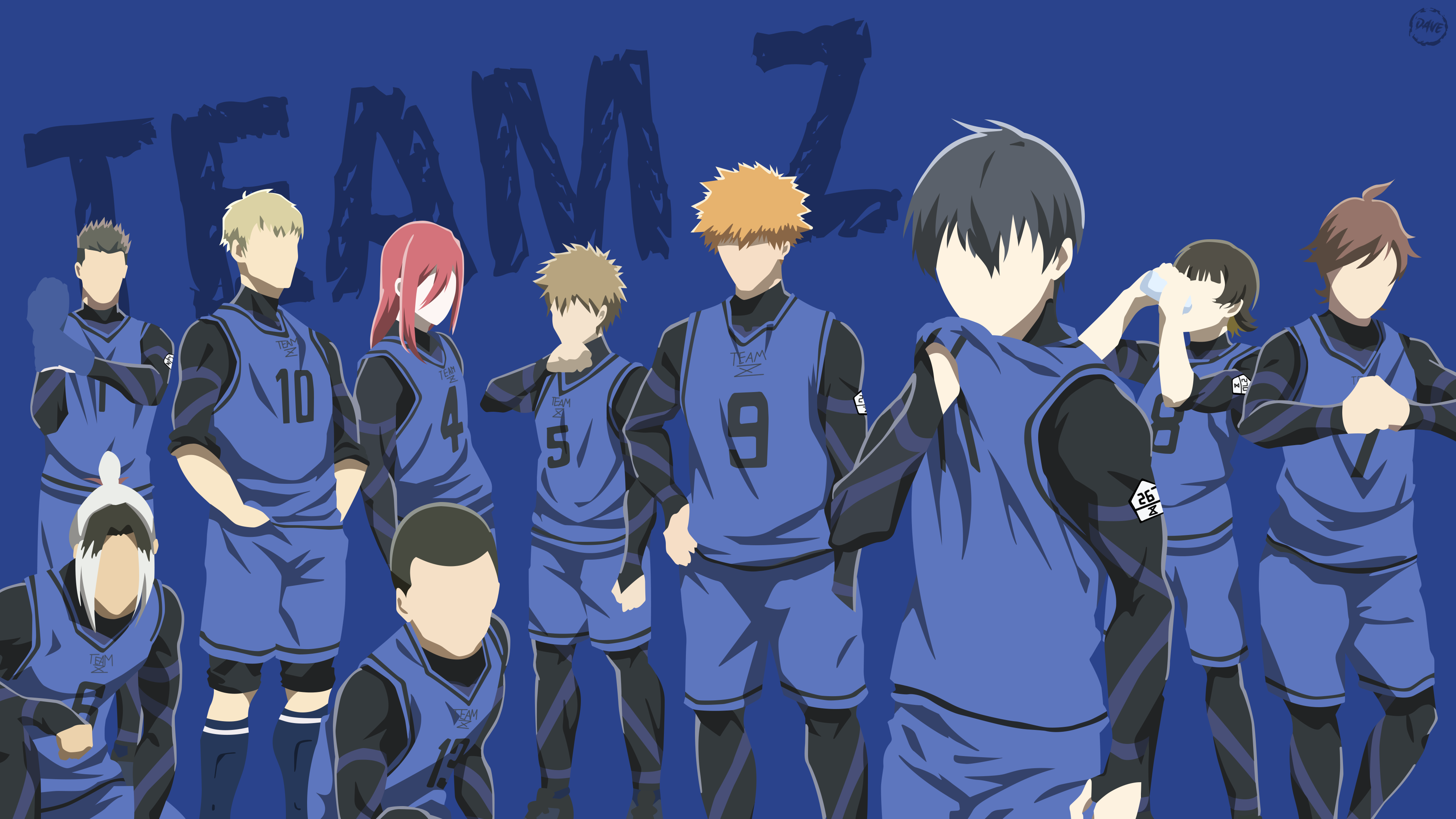 Blue Rook Zack Blue Lock - Team Z (Minimalist art) by Dave020626 on DeviantArt