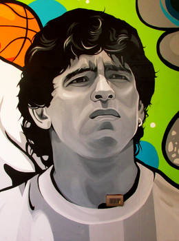 Maradona painting