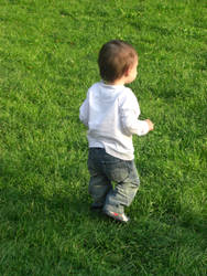 Erik walking on green