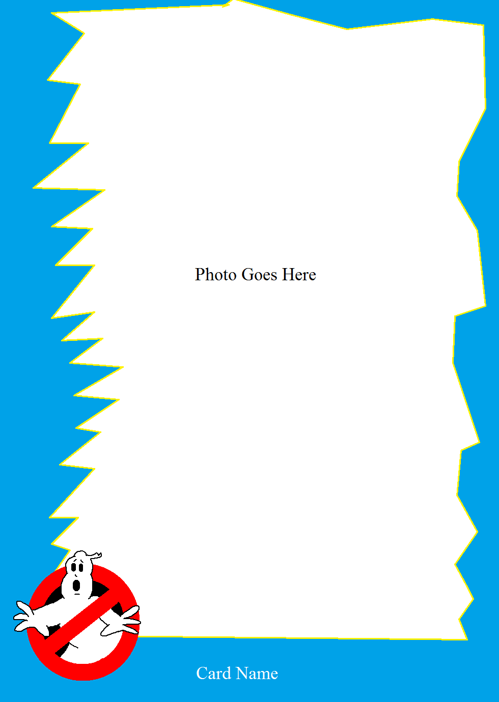 Real Ghostbusters Cards: Template 1