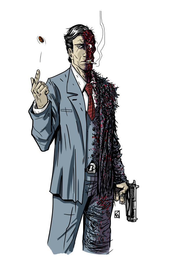 Harvey Dent colored