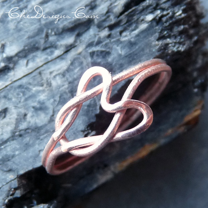 He Loves Me KNOT Ring in Copper