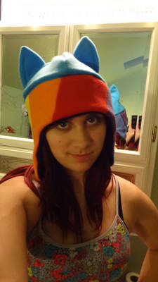 MLP Rainbow Dash Inspired Fleece Hat