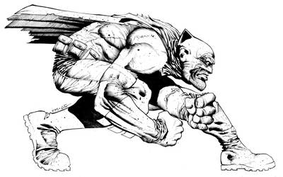 Inked Frank Miller, for practice... that's all by CRUCASE