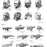 Concept Art - Masks n Guns