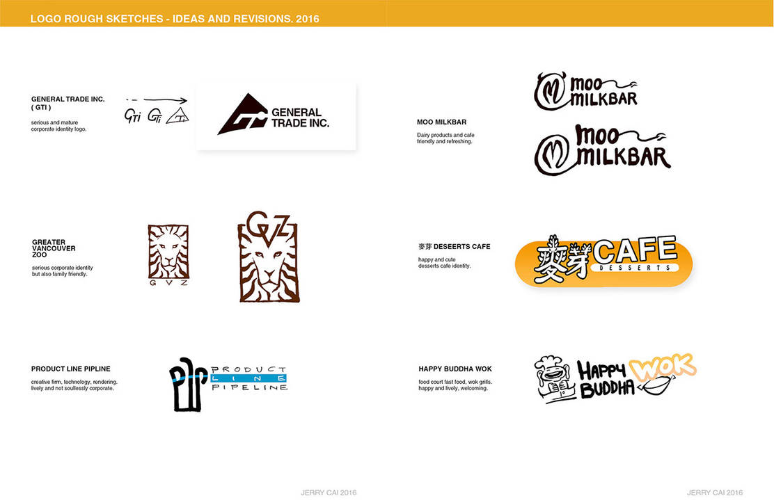 Logo Rough Drawing 4 Logo Rough Sketches by JerryCai on DeviantArt
