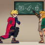 Link and Vash... educating themselves.