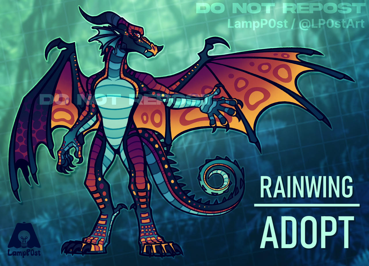 Rainwing Ruff (CLOSED) Deep Jungle | Rainwing Adopt by Lamp-P0st on DeviantArt
