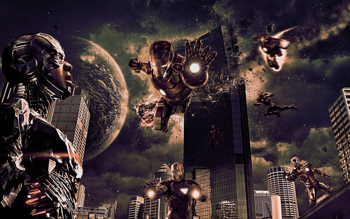 Iron Man VS Cyborg by DHV123 on DeviantArt