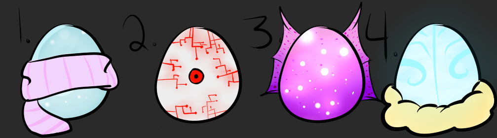 - egg adopts 2/4-