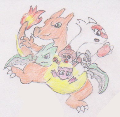 Six Pokemon Conjoinment by WhippetWild on DeviantArt