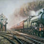 LNER steam locomotive at speed