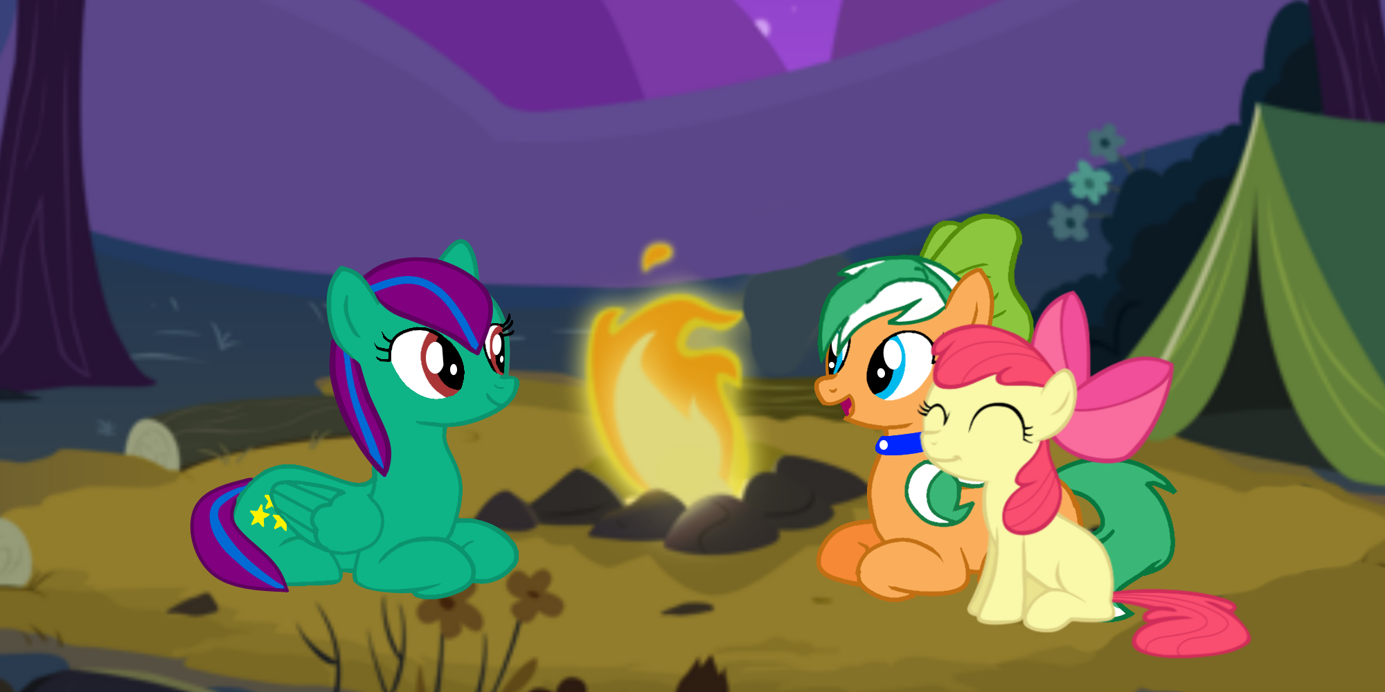 The Apple Family  and Twinkle-Camp in the Everfree