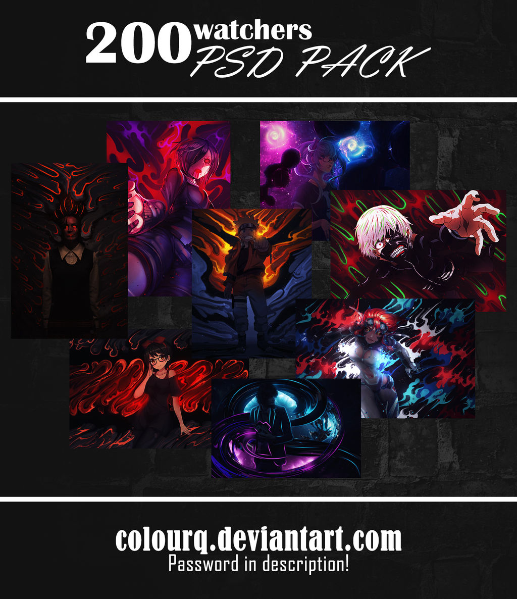 200 watchers PSD PACK