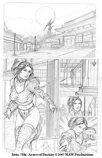 Arrow of Destiny pg 9 pencils