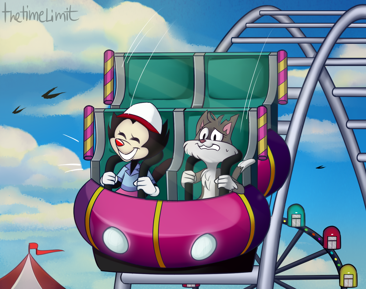 Princess Roler Coaster Deviantart Dot and Rita on a Roller Coaster (Comm...) by Pingo04 on DeviantArt