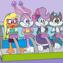Toon Girls In A Spining Room Ride (Commission)