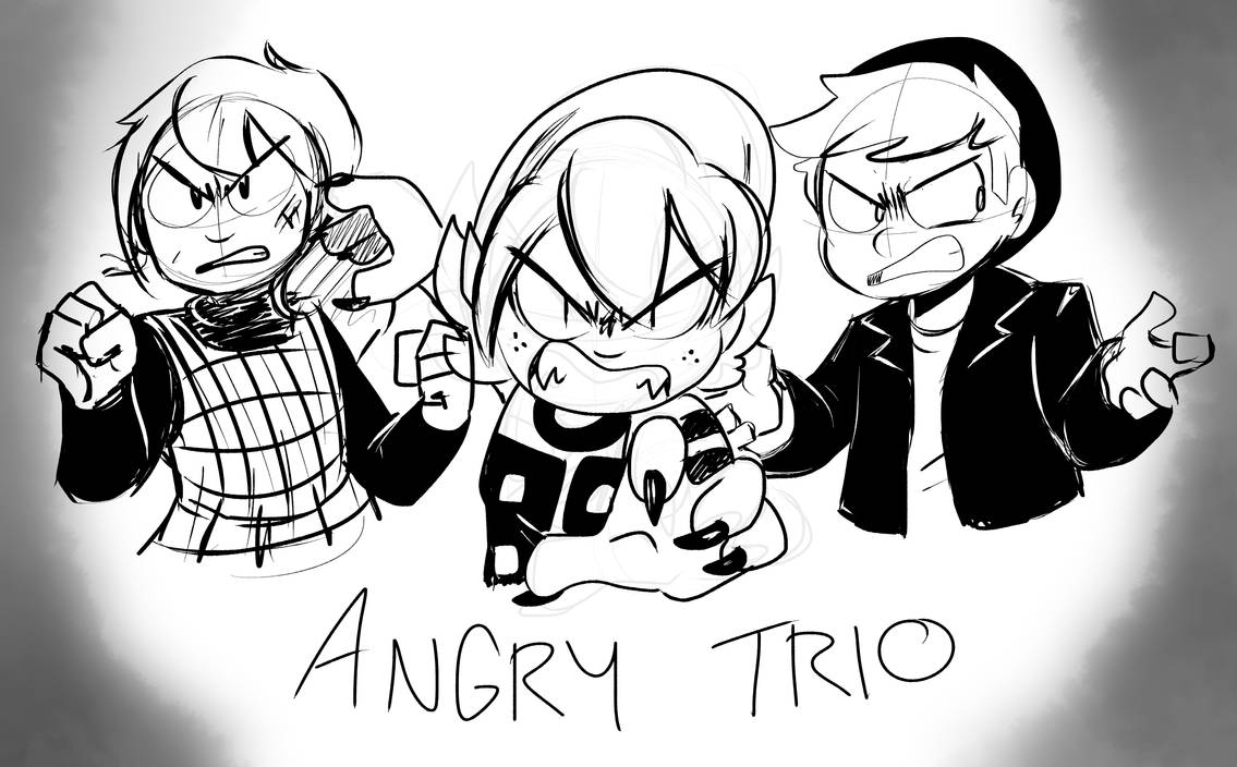 Three Is Angry Angry Trio - Cliche! by TheEmster97 on DeviantArt