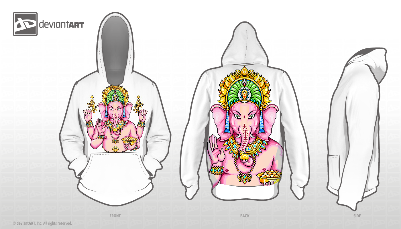 hoodie 8-bit ganesh