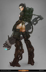 character design Cyborg V11