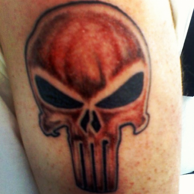 Tattoo #2 Punisher Skull by Punky35 on DeviantArt
