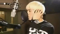 Daehyun Singing GIF