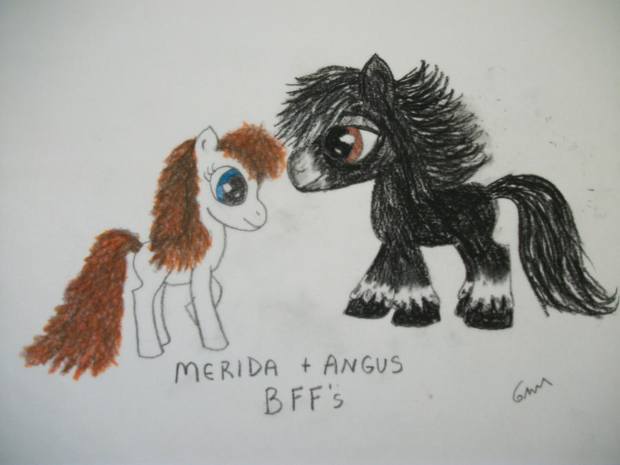 Merida and Angus pony sketch