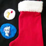 MLP-FiM embroidery patch Xmas stocking