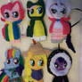 Mane Six in Keeping Warm ornament series