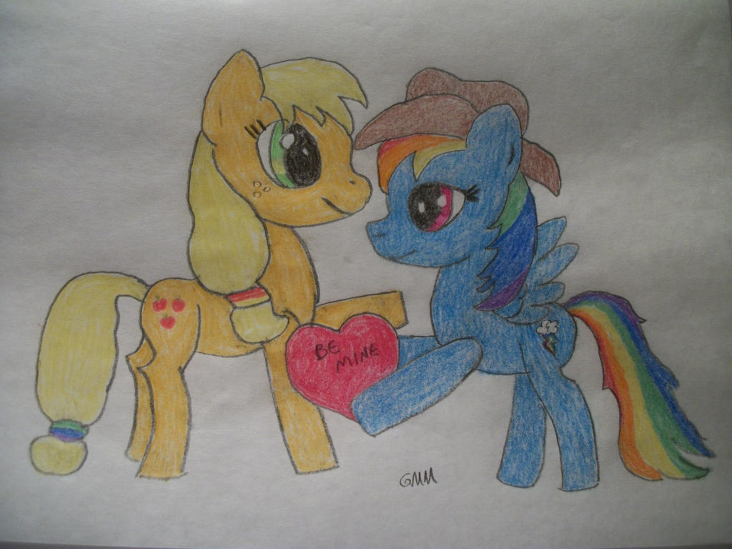 Hearts N Hooves Day Applejack and Dashie