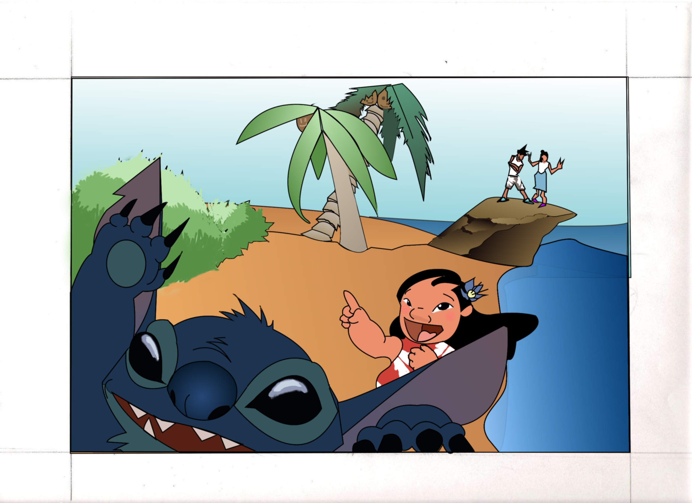 Lilo and stitch card