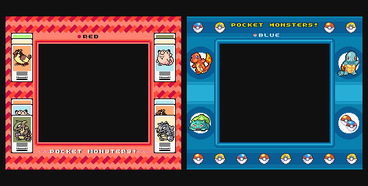 Kind of modernised Gameboy borders by GBCRetro on DeviantArt