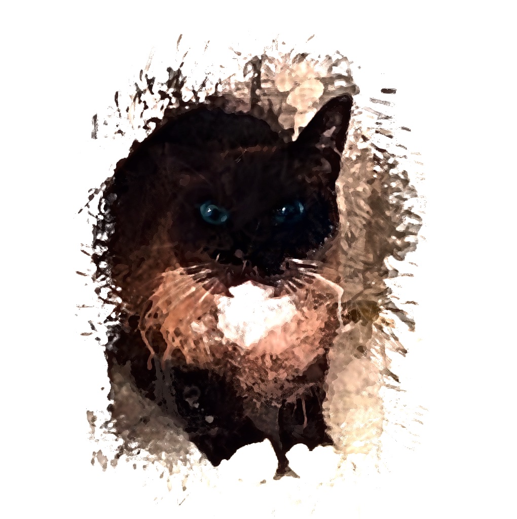 Digital Painting - Siamese cat