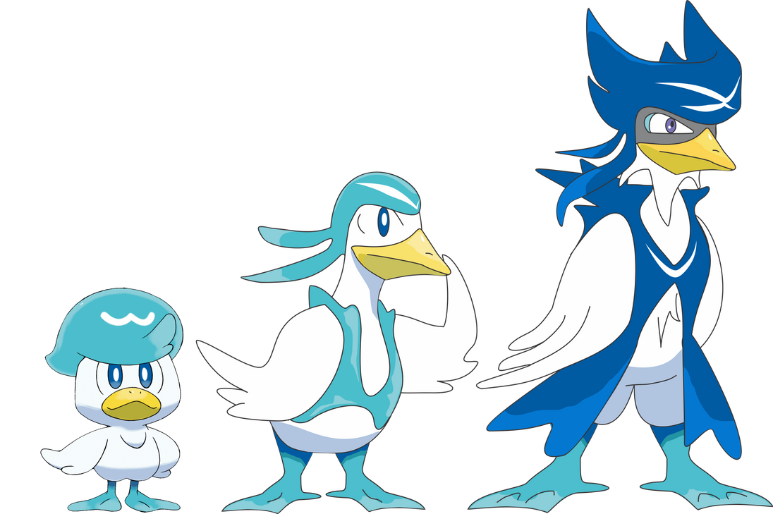 Pokemon Quaxly evolutions by lucasvpc on DeviantArt