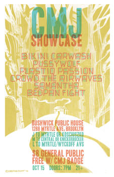 Gig Poster: CMJ Showcase Feat. Crowd the Airwaves