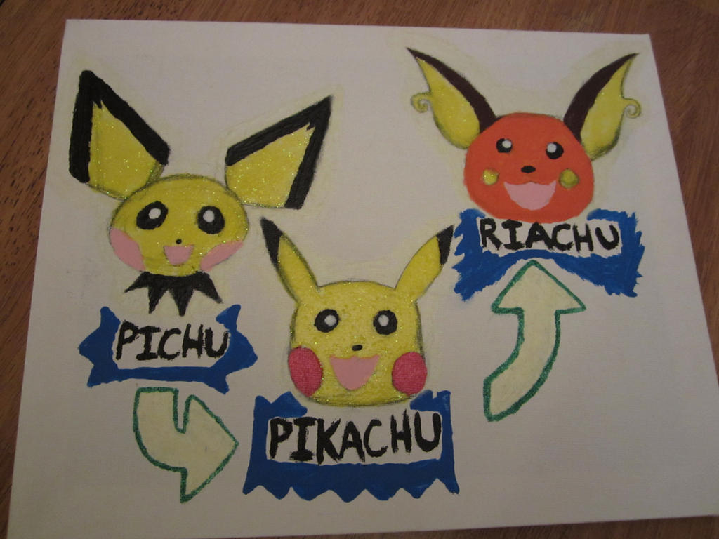 Pikachu Change Pikachu Evolutions Painting by Scott04069418 on DeviantArt