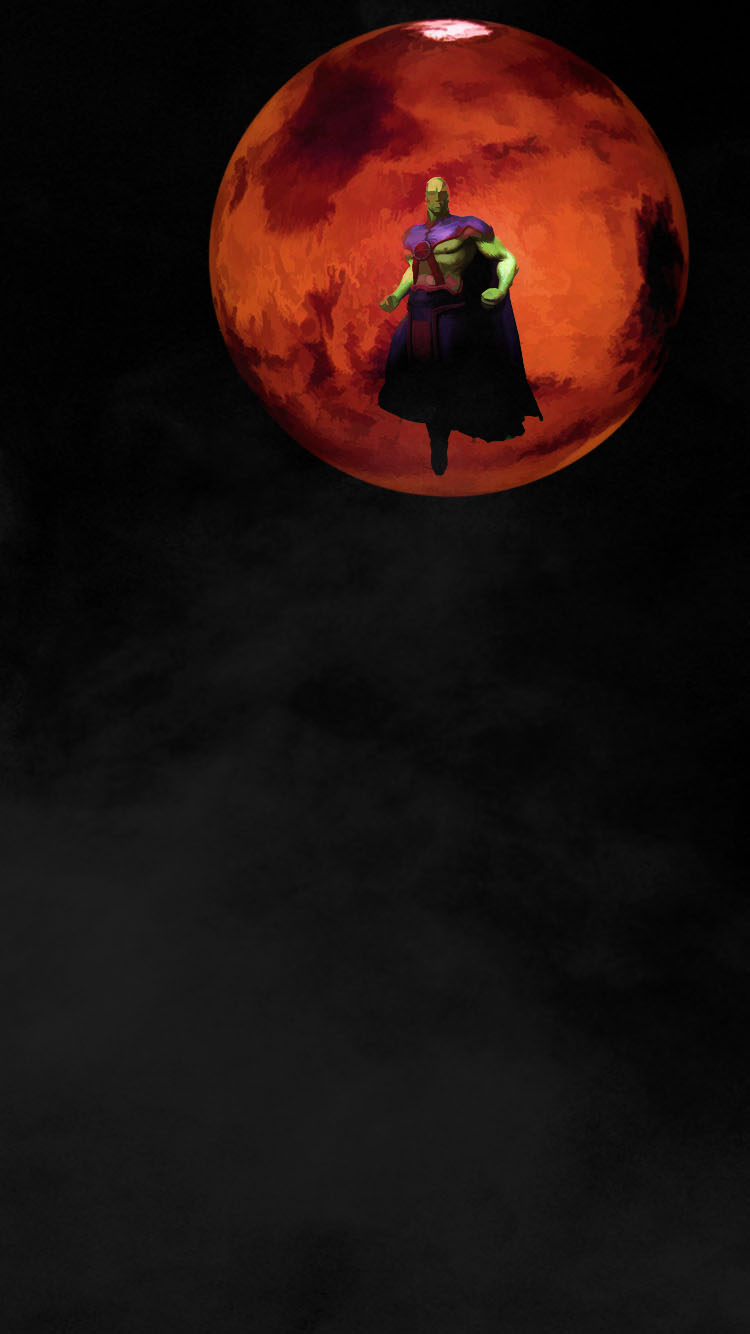 phone wallpaper martian manhunter by