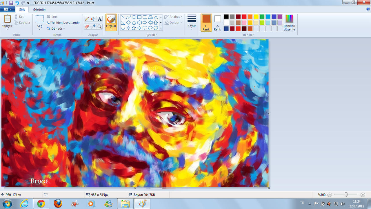 windows 7 paint portrait