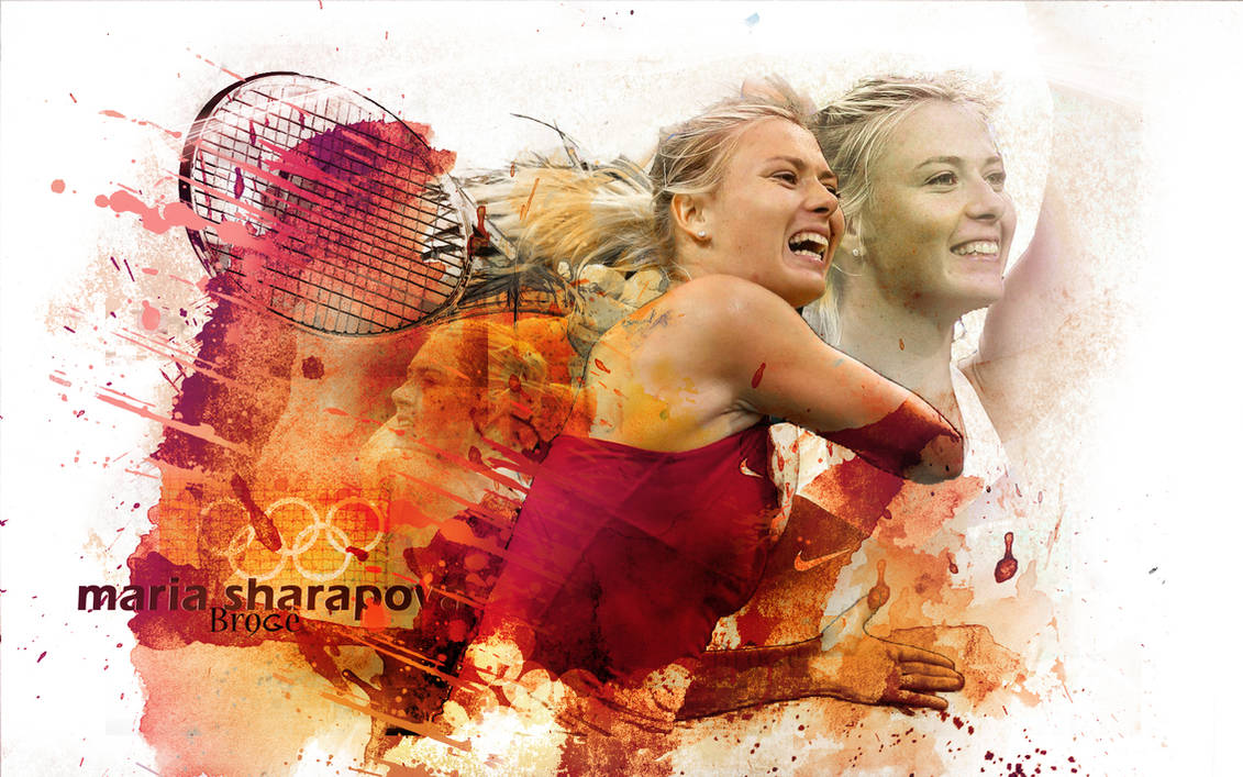 sharapova watercolor effect