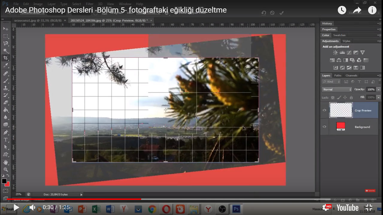 adobe photoshop dersleri yan fotoyu