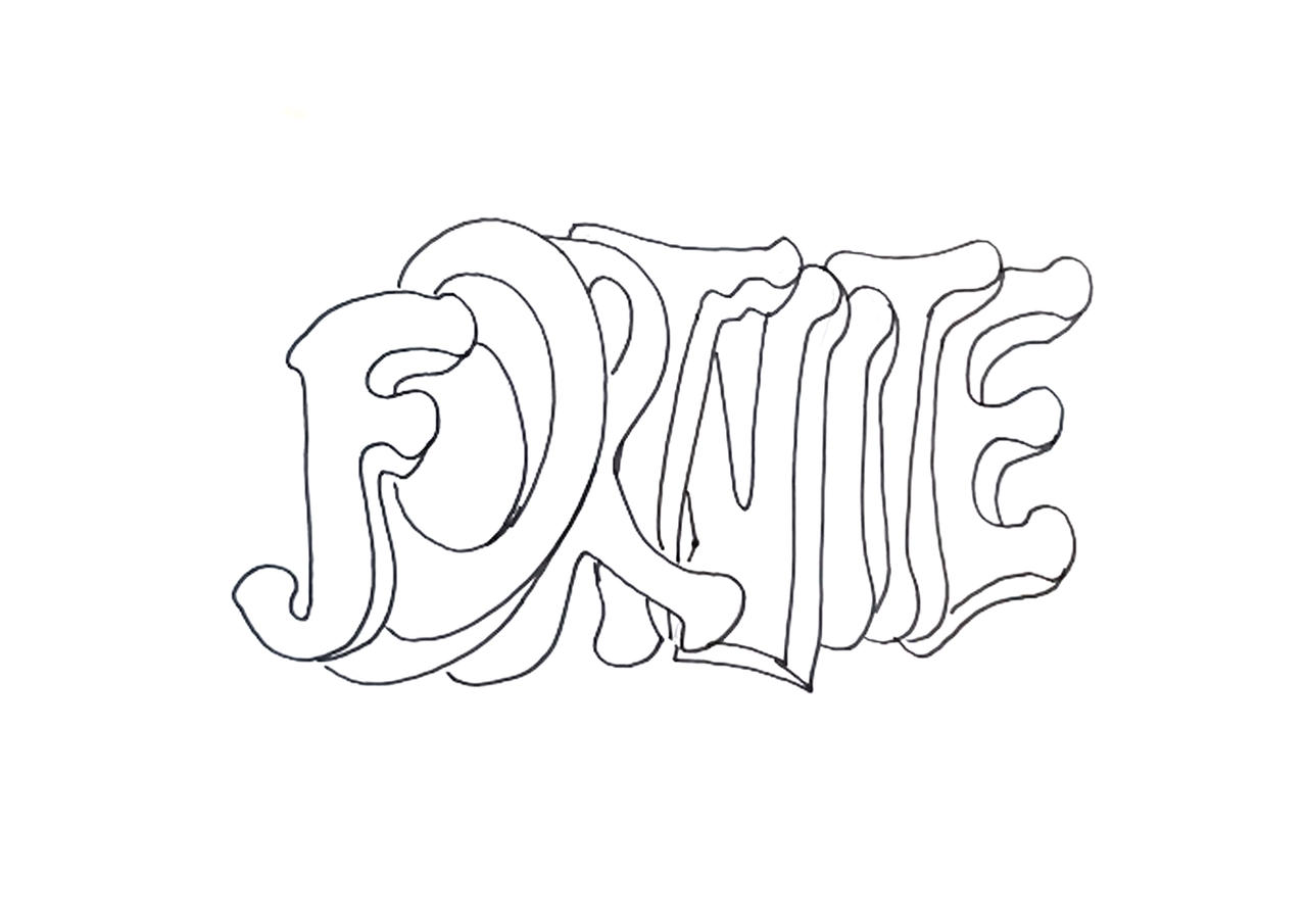 Fortnite1111How To Draw Graffiti Fortnite Lesson by ahmetbroge on