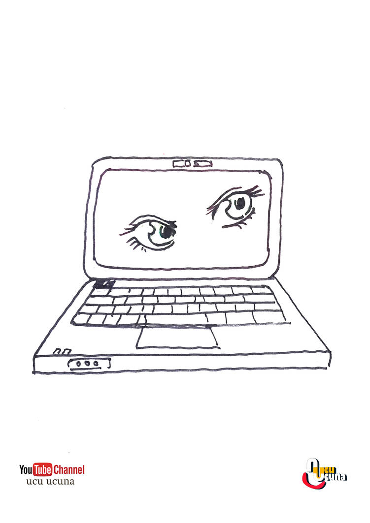 how to draw a laptop computer easy and fun by ahmetbroge on deviantart