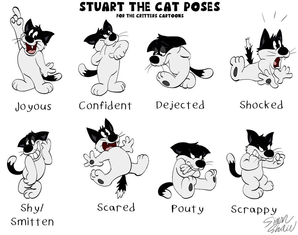 Stuart the Cat poses by SimonofSurfaceWave on DeviantArt